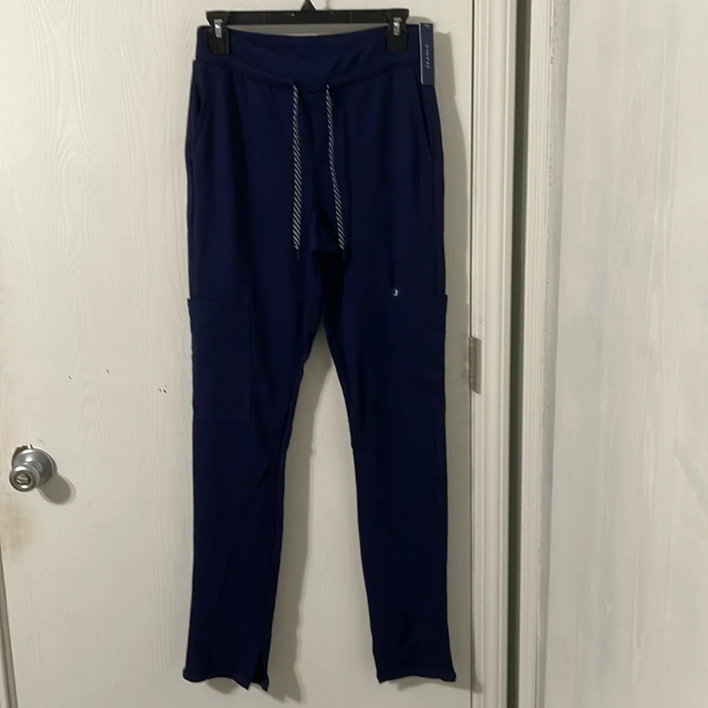 Jaanuu NWT Scrub Navy Legging Pants Size Small Tall - Picture 3 of 13